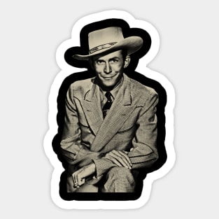 Hank Williams 90s Sticker